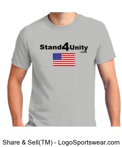 Stand4Unity, Adult T-shirt, Ash Design Zoom